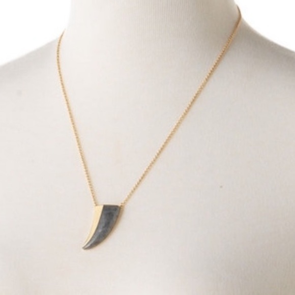 Split Stone Gold Pendant Necklace - Stella & Dot - Picture 5 of 5